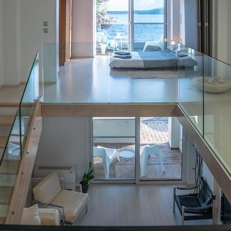Seaside Maisonette In Итеа Екстериор снимка