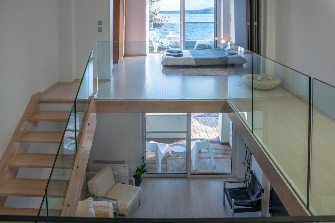 Seaside Maisonette In Итеа Екстериор снимка