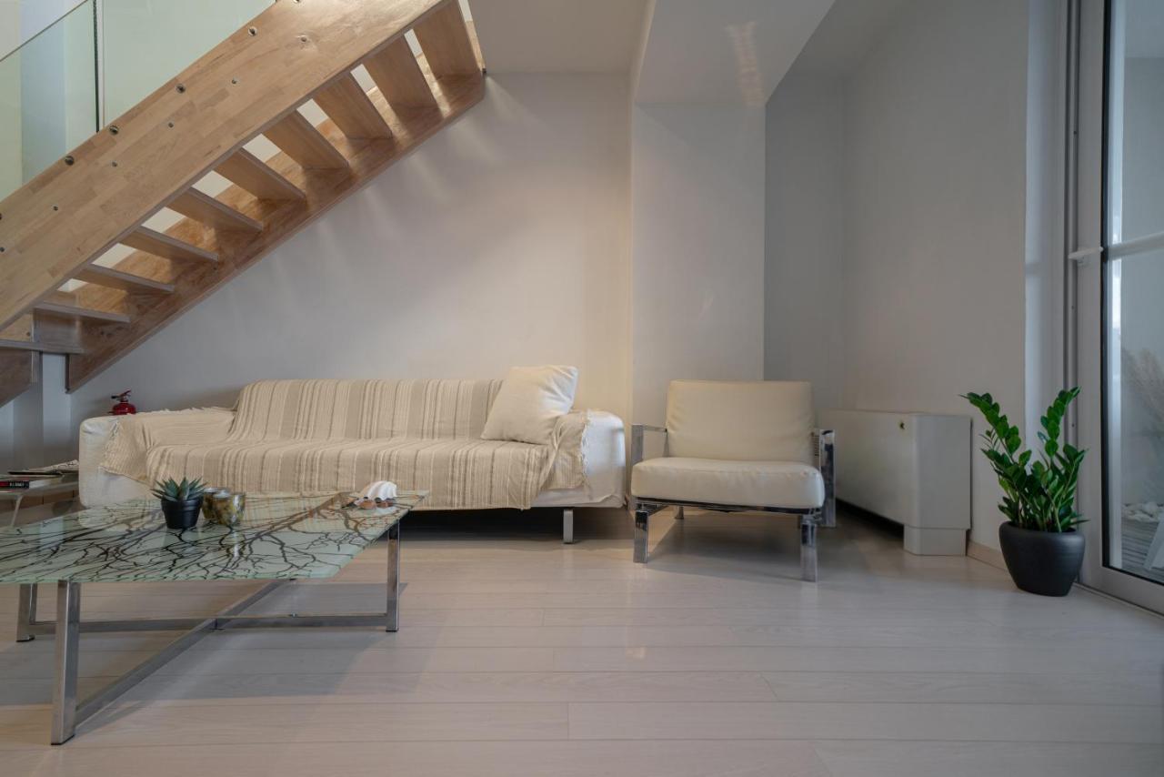 Seaside Maisonette In Итеа Екстериор снимка